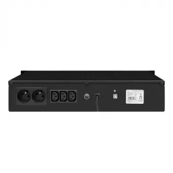 Gruppo di continuità rack Line-Interactive EVER ECO Pro 1200 AVR CDS, 1,2 kVA (650 W in uscita), 2U, 3× C13, USB-B, AVR, VRLA 12 V 5 Ah ×2