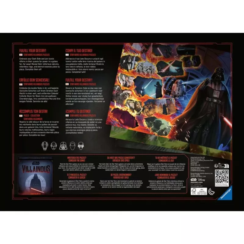 Puzzle Star Wars Villainous: Kylo Ren (1000 pezzi)