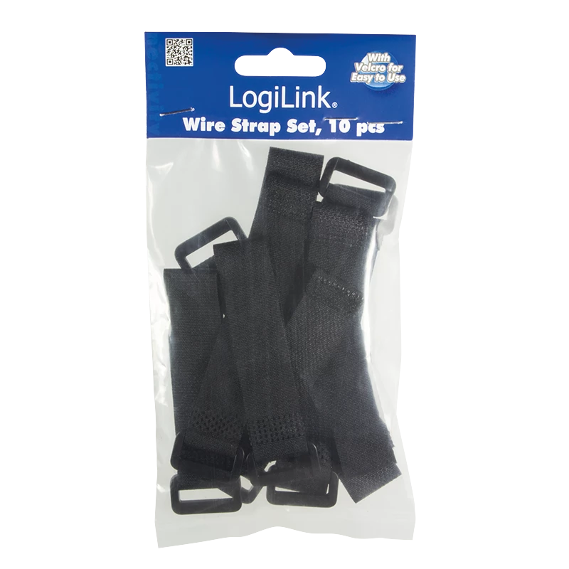 Fascette per cavi LOGILINK KAB0056 nylon 150 mm nero, confezione da 10