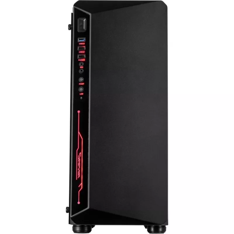 C-3 Saphir, case tower nero, vetro temperato