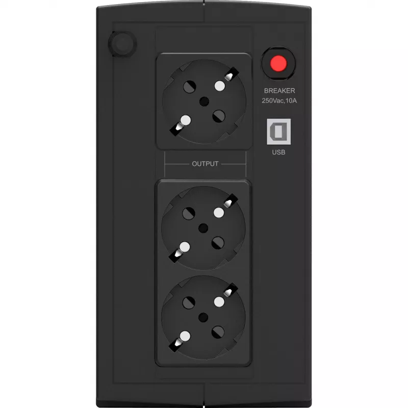 PowerWalker Basic VI 1000 SB Line-Interactive 1000VA 3 uscite CA Tower Nero Gruppo di continuità (UPS) (10121068)