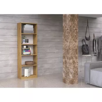 Libreria Top R40 ARTISAN, rovere, 5 ripiani, 400×300×1820 mm, struttura in truciolare