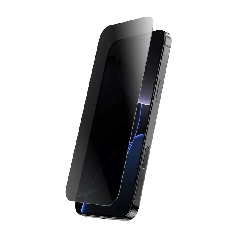 Vetro temperato privacy Crong per iPhone 16 Pro — antiriflesso, antigraffio