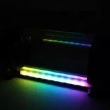 Kit pompa e serbatoio XSPC D5 con illuminazione ARGB, nero — combinazione pompa-serbatoio