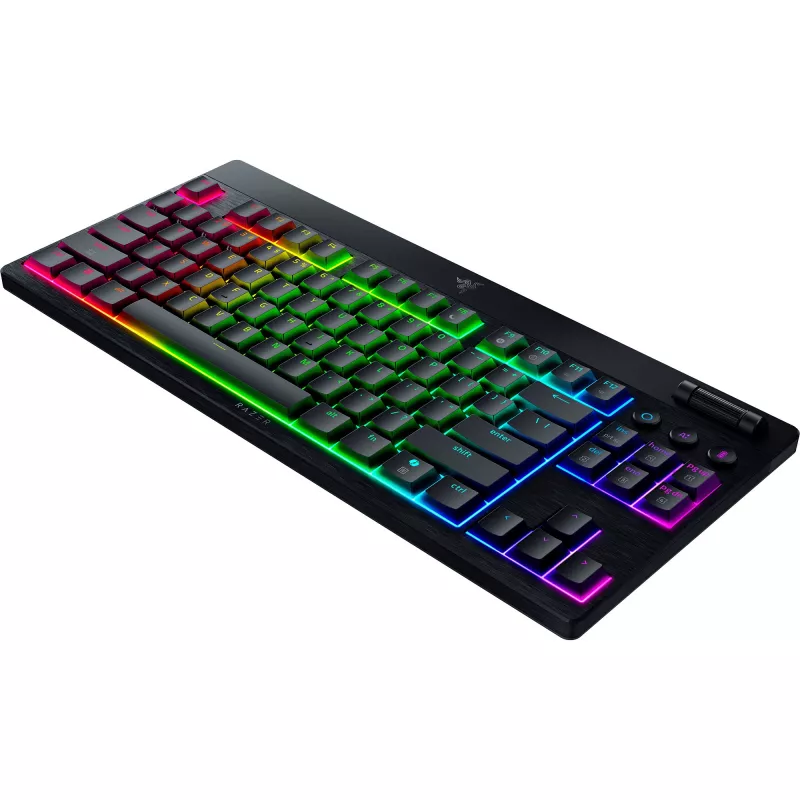 BlackWidow V4 Low-Profile TKL HyperSpeed, tastiera da gaming nera, layout DE, Razer Low-Profile Orange