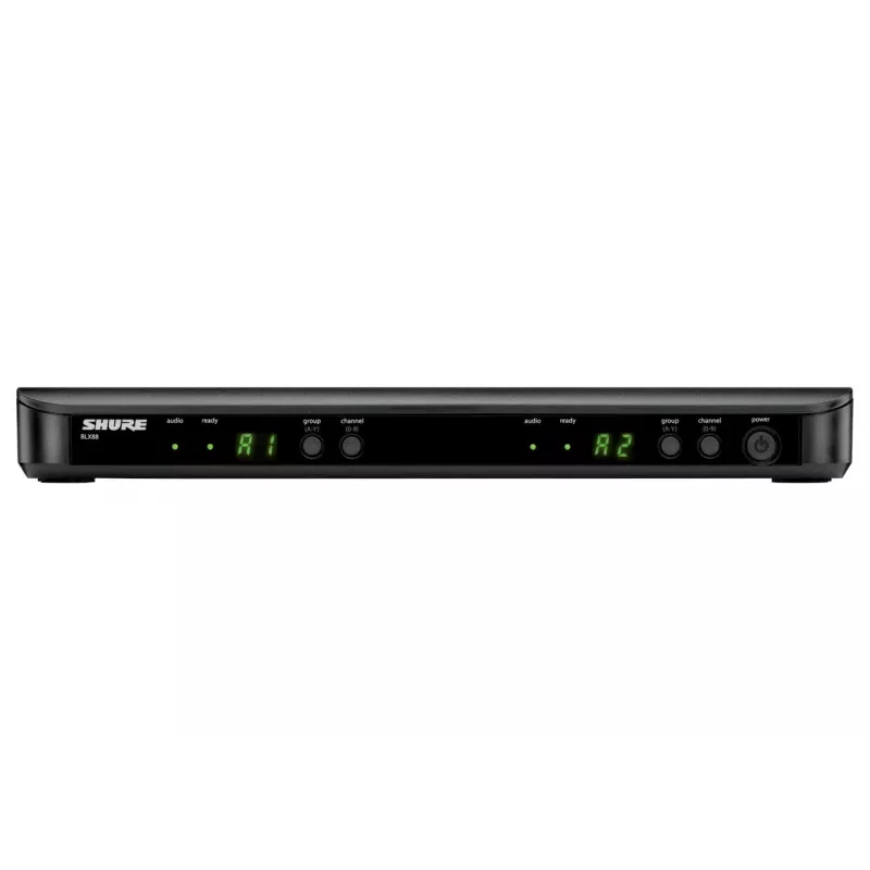Shure BLX288E/SM58-H8E – Sistema wireless con ricevitore e due microfoni SM58