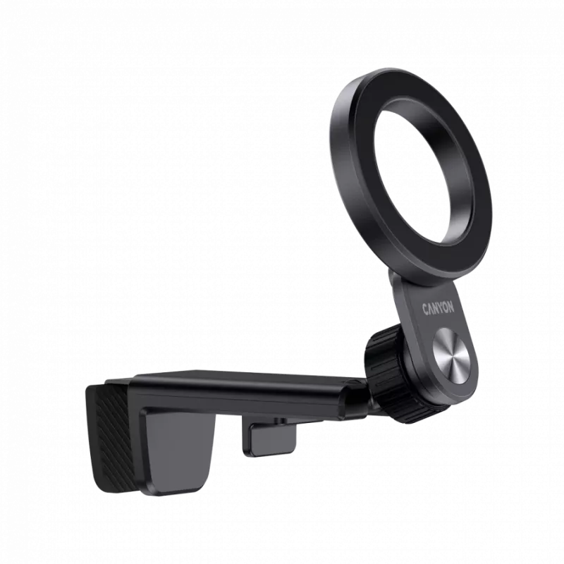 CANYON supporto magnetico da viaggio OnGrip 11 — supporto magnetico a clip, nero, supporto compatto per cellulare da viaggio