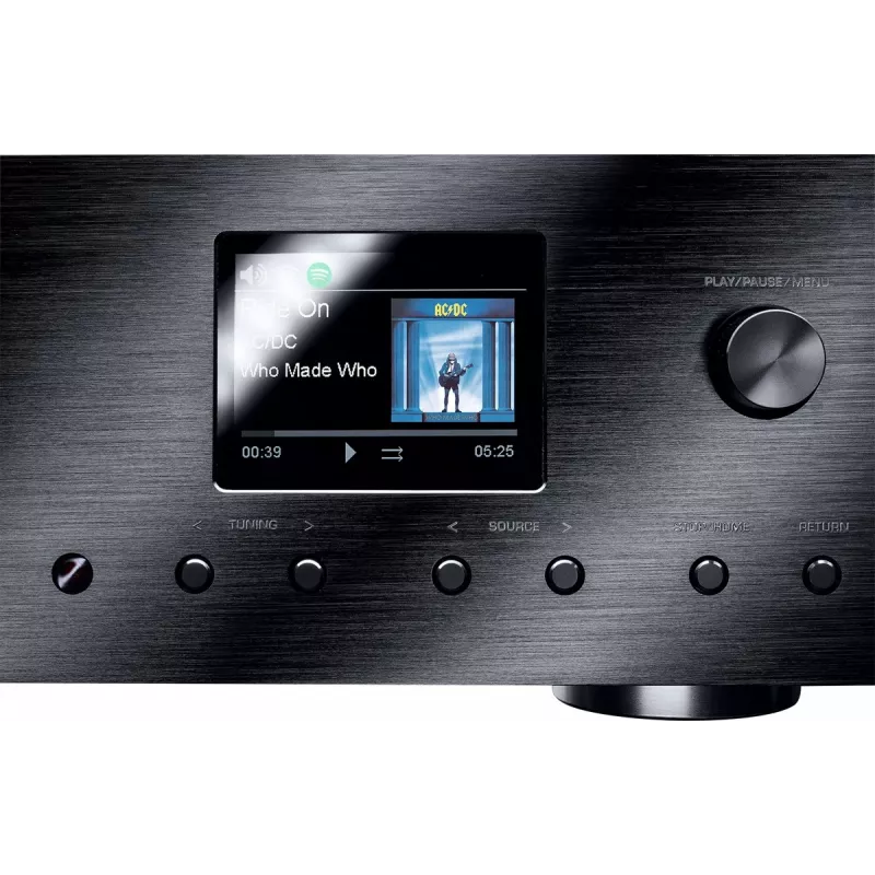 Sintoamplificatore stereo Magnat MC 400 — 2.0 canali, 40 W per canale, lettore CD, Wi-Fi, Bluetooth, DAB/FM, Ethernet (nero)