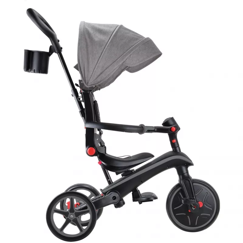 Explorer Trike Foldable 4 in 1, veicolo per bambini grigio