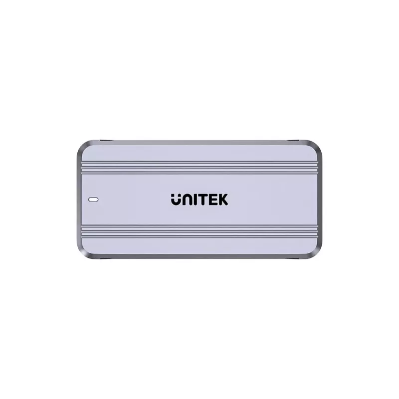 Case per SSD Unitek S1242AGY01-EU USB4 40 Gbit/s, M.2 NVMe, fino a 8 TB, alluminio/plastica, raffreddamento attivo