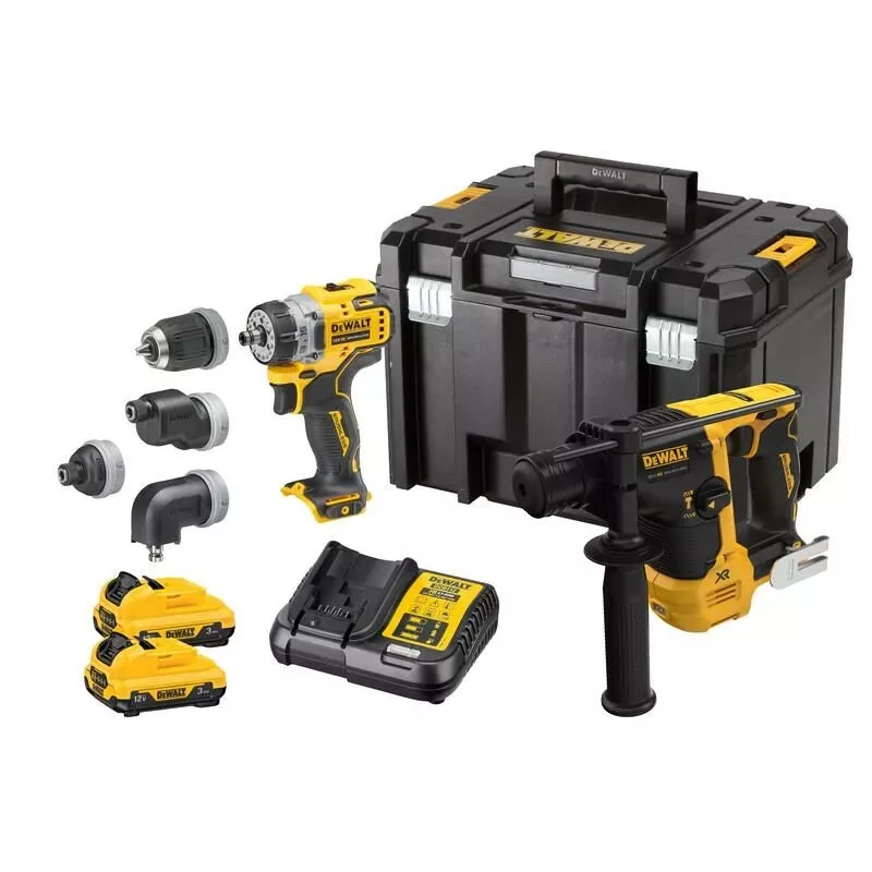 DeWALT DCK2101L2T-QW Avvitatore/Avvitatore a percussione nero, giallo