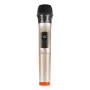 Microfono dinamico wireless UHF PU628J con display LED (oro)