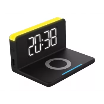 Sveglia digitale Terratec ChargeAir nero giallo 286141