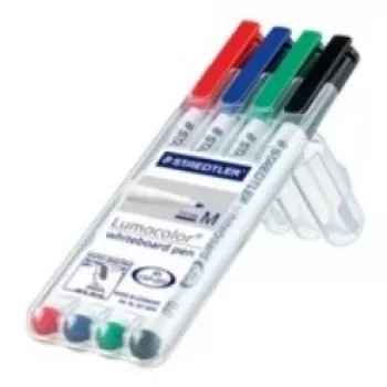 Pennarello Staedtler Lumocolor 301-WP4 4 pezzi nero blu verde rosso