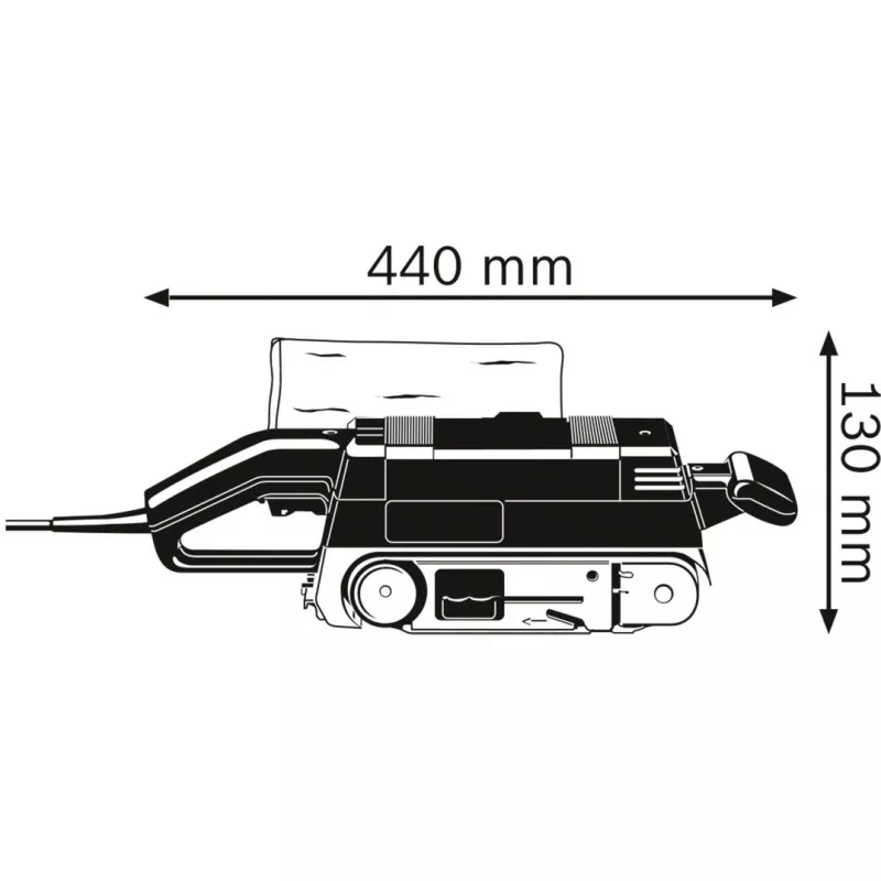 Bosch GBS 75 AE levigatrice a nastro blu 750 W