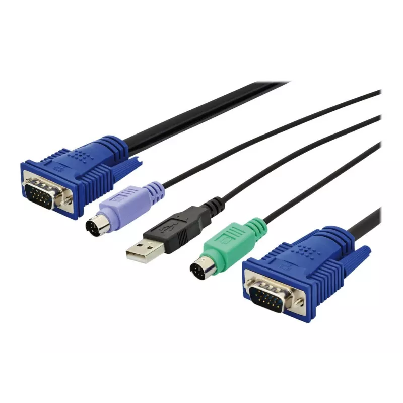 Cavo KVM USB Digitus DS-19232 3m PS/2