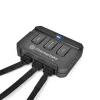 Thermaltake Riing 14 LED 256 Color CL-F043-PL14SW-B ventole per case 140 mm, confezione da 3, 600–1400 giri/min, 4 pin
