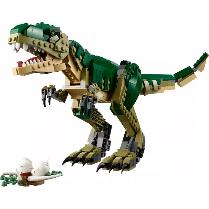 Giocattolo da costruzione LEGO Creator 3-in-1 kit T.Rex, 626 pezzi, 150 mm di altezza, età 9+