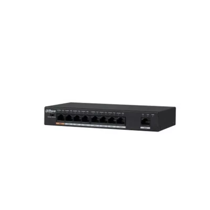 Dahua Technology PFS3009-8ET-96 switch unmanaged L2 Fast Ethernet (10/100) Power over Ethernet (PoE) nero
