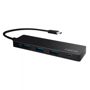 LogiLink UA0311 hub multiporta USB-C 3.2 Gen 2 4 porte nero