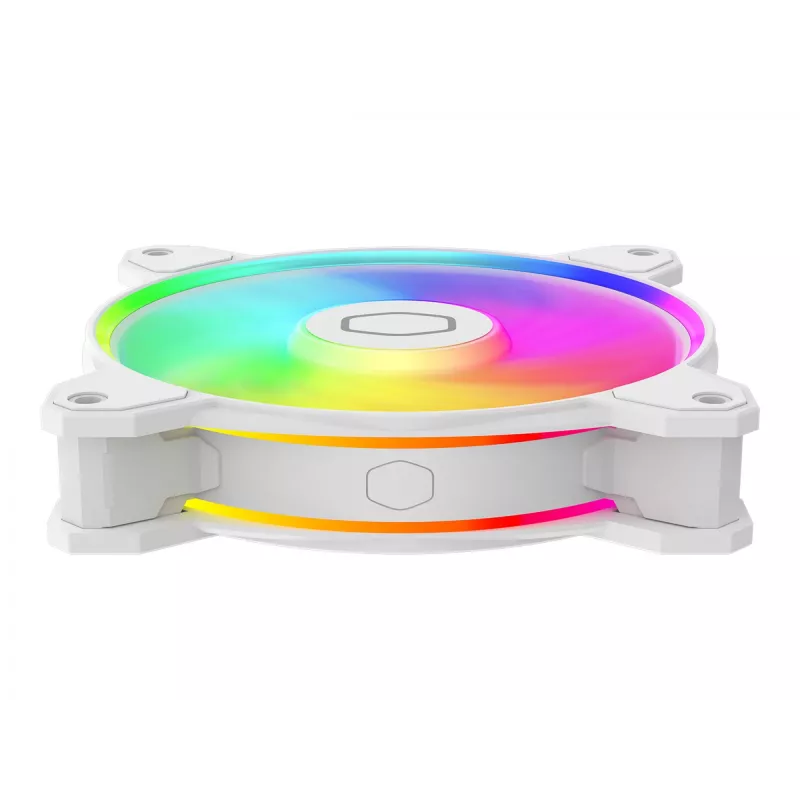 Cooler Master MasterFan MF120 Halo2 White Edition MFL-B2DW-21NP2-R2 ventola per case ARGB da 120 mm, 27 dB, 51,88 CFM, bianca