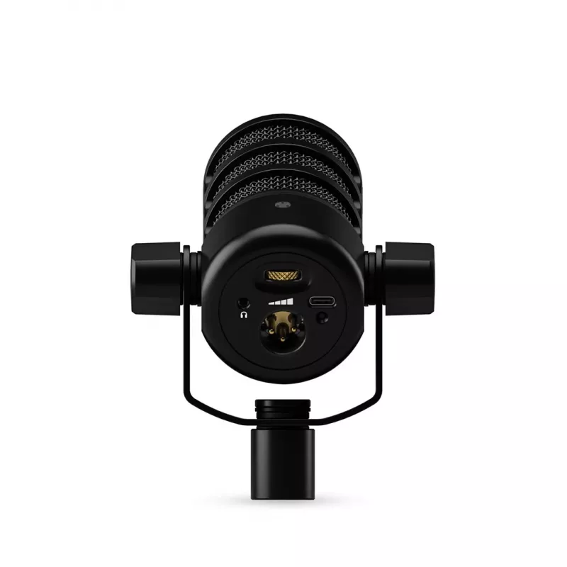Microfono da studio RØDE PodMic USB — cardioide XLR/USB, 24 bit/48 kHz, USB-C, uscita cuffie, regolatore volume, nero