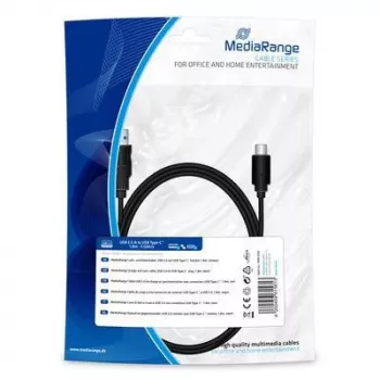 Cavo USB MediaRange MRCS182 USB 3.2 Gen 1 1,8 m USB A USB C nero
