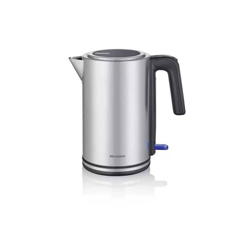 Bollitore SEVERIN WK 3449 — 1,7 l, 2400 W, acciaio inox/plastica, nero-argento