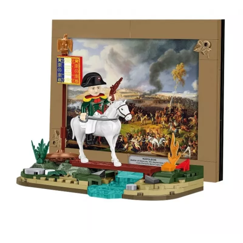 Set da costruzione Cobi Napoleone battaglia di Mosca 145 pezzi kit di montaggio diorama storico
