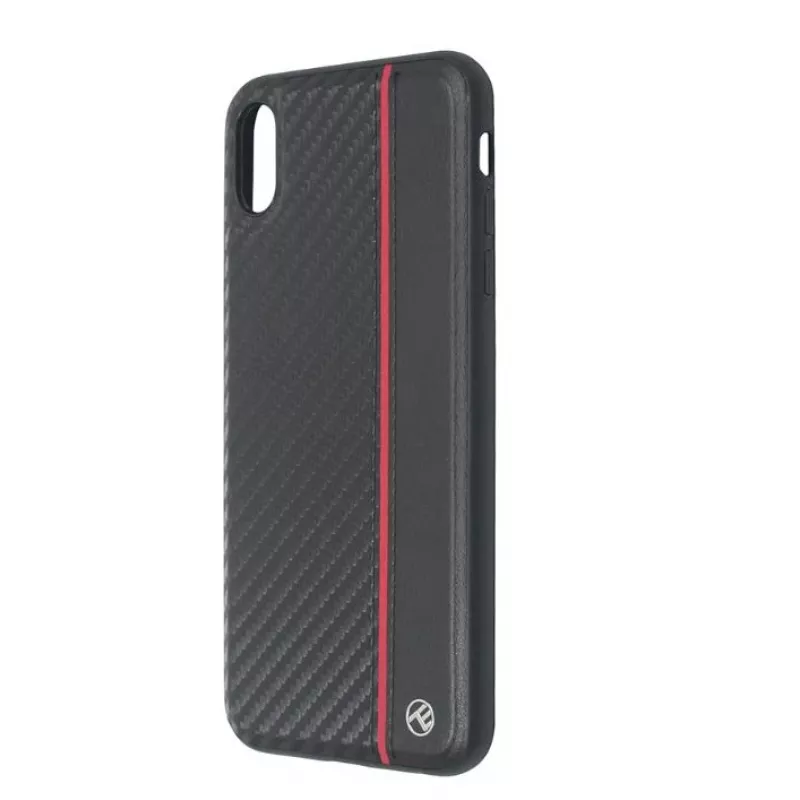 Custodia per cellulare Tellur Cover per iPhone XS Max – finitura carbonio nera
