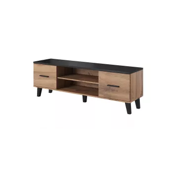 Mobile TV Cama LOTTA 160 2D2K rovere wotan/nero opaco