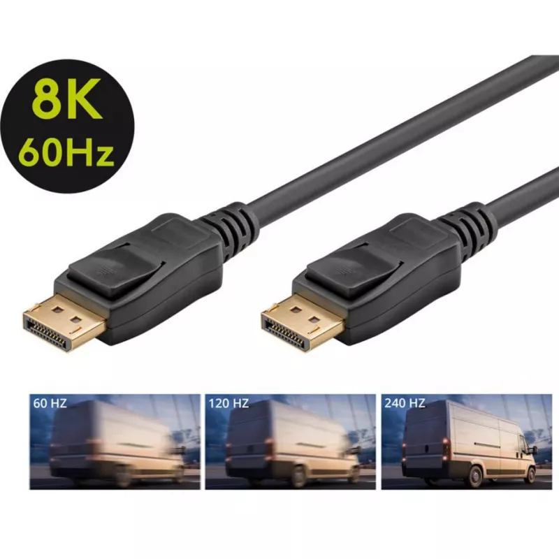Cavo DisplayPort Goobay 74777 1 m nero G-Sync FreeSync
