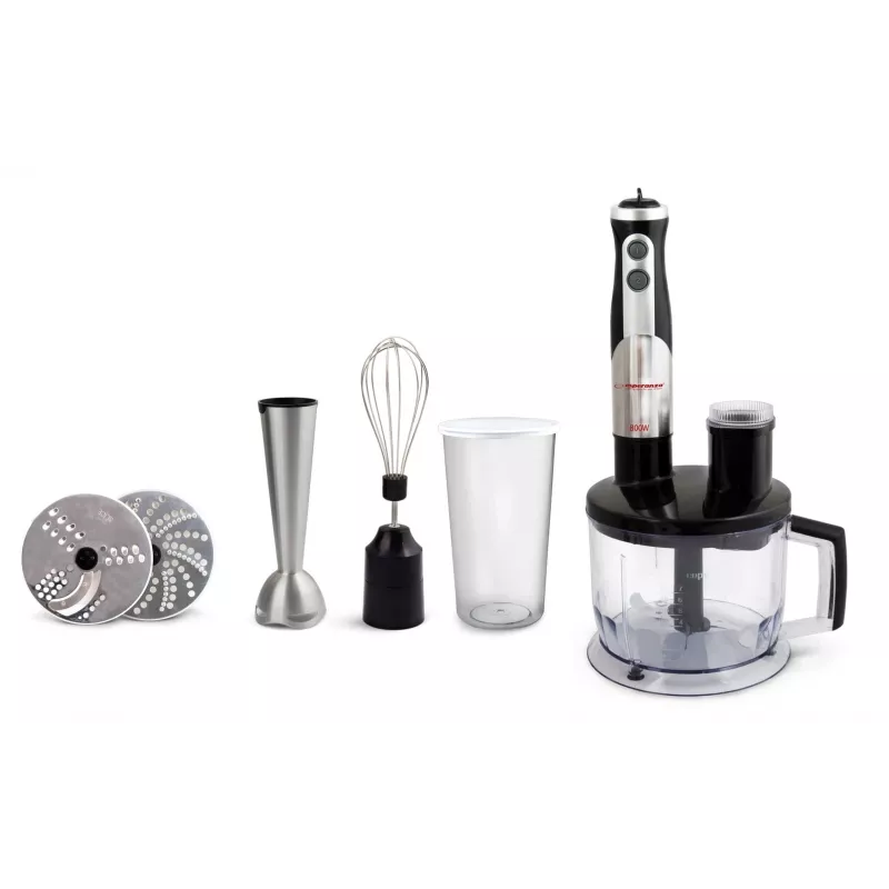 Esperanza EKM004 frullatore a immersione 0,6 L nero, argento, trasparente 800 W