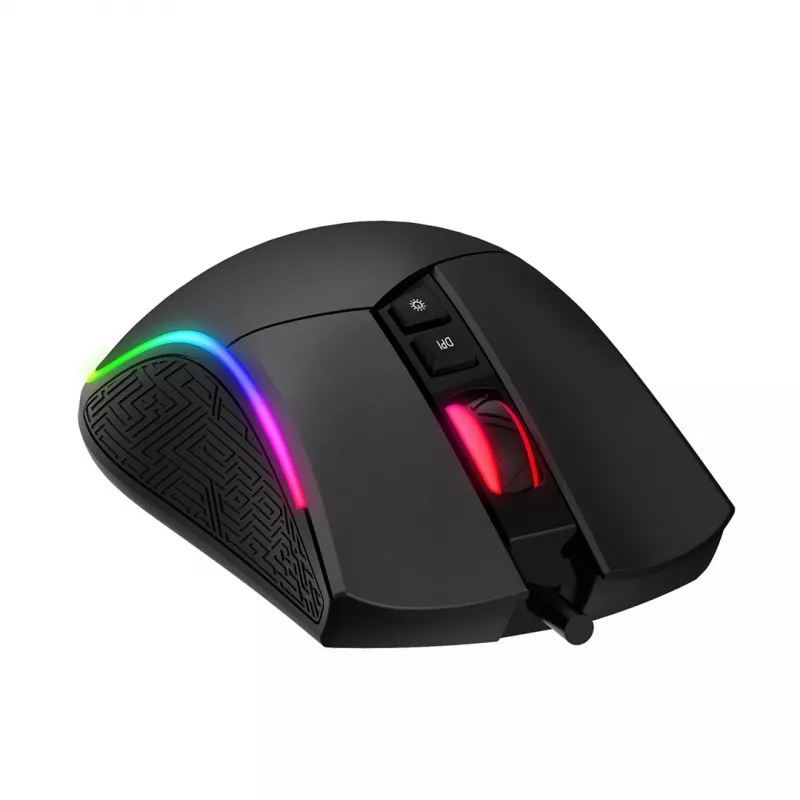 Havit MS1001S - Mouse gaming ottico per destrimani, USB Type A, nero-grigio