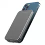 Powerbank RealPower PB-5000 MAG grigio 5.000 mAh