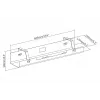 Digitus DA-90450 canalina per gestione cavi 600x135x108mm nero acciaio 1