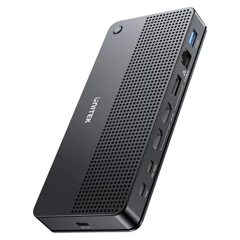 Docking station UNITEK D1104A01 USB4 con cavo 100 W Power Delivery