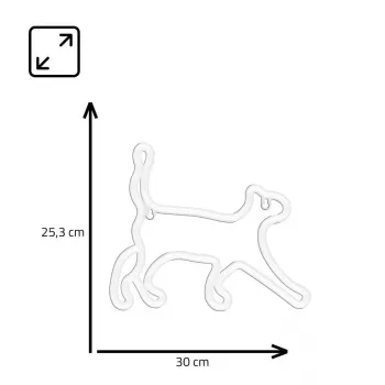 Lampada decorativa neon MANTA SNL70WH Style Neon Lights CAT 2 bianco 70 cm
