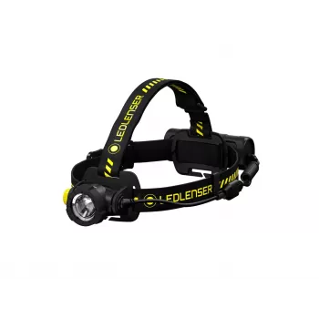 Ledlenser 502195 torcia nera, gialla torcia frontale LED