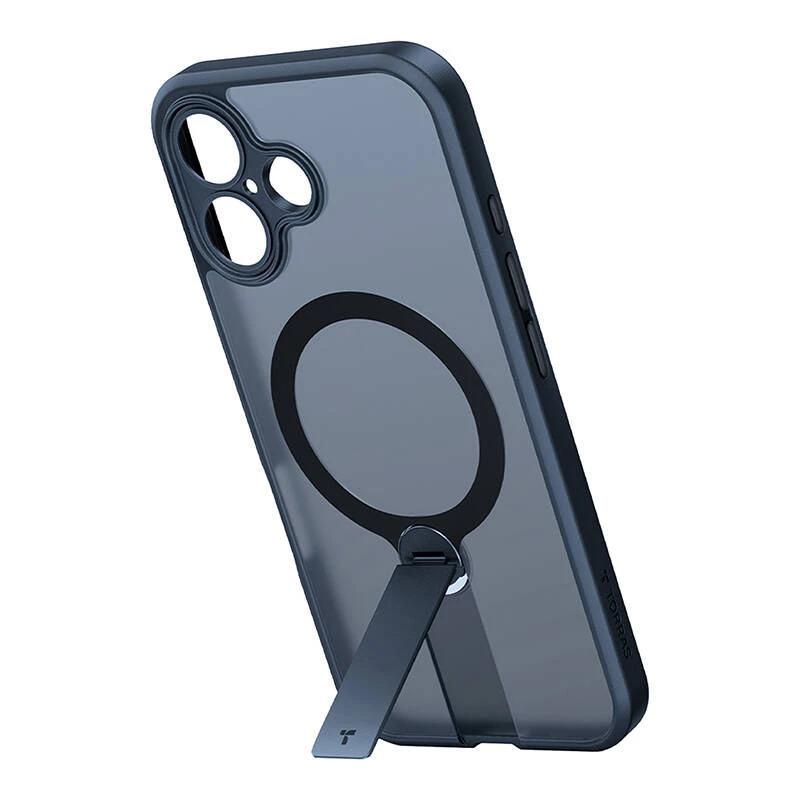 Custodia Torras Pstand Spin per iPhone 16 (nero)
