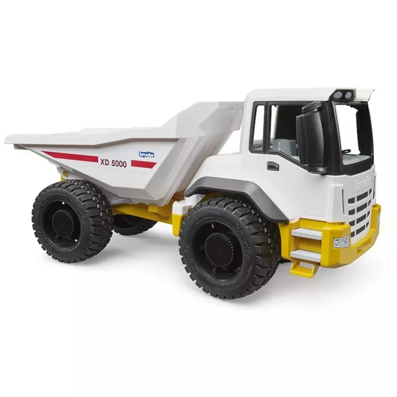 Dumper giocattolo BRUDER ROADMAX modello 03470 – veicolo da cantiere per bambini, plastica robusta, cassone mobile
