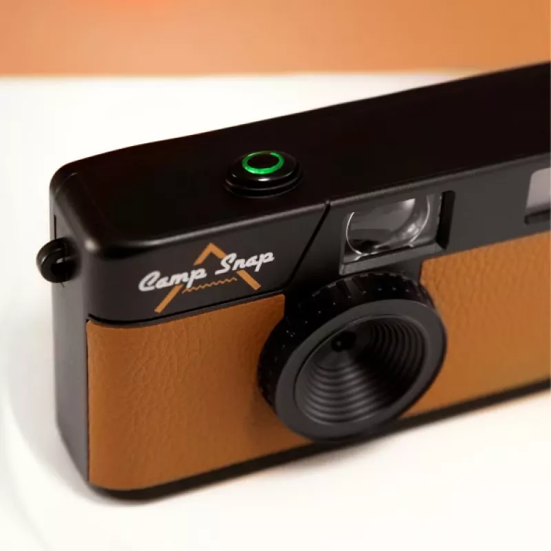 Fotocamera digitale senza display Camp Snap CS-V105-BR-JP — fotocamera compatta marrone senza display