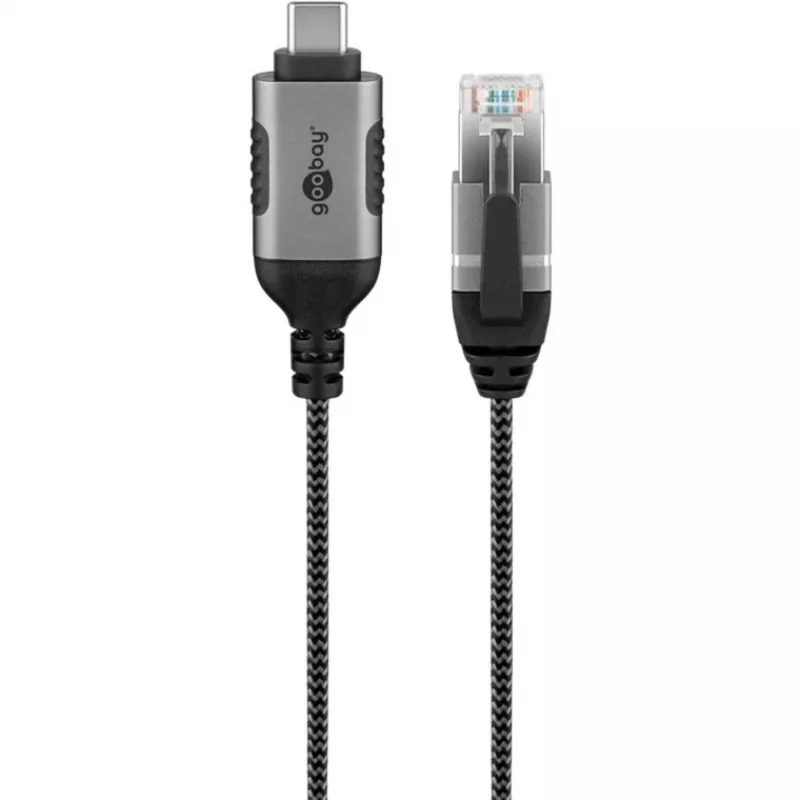 Cavo Ethernet Goobay USB-C 3.1 a RJ45 sottile 1 m – collega router, modem o (74401)