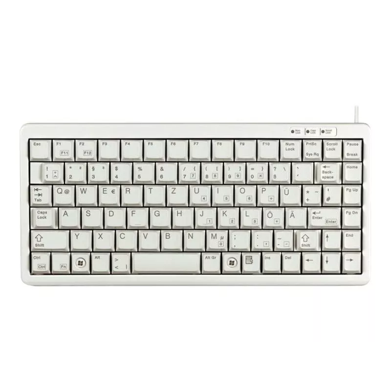 Tastiera CHERRY Compact, combo (USB + PS/2) per ufficio USB + PS/2 QWERTY grigio