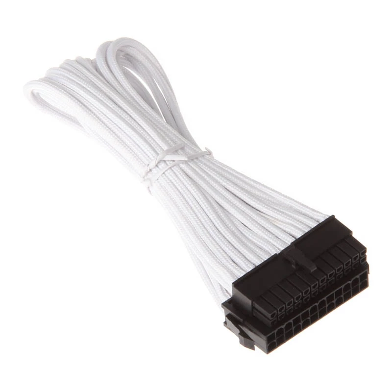 SilverStone PP07-MBW - prolunga di alimentazione - ATX, 24 pin (M) - ATX, 24 pin (F) - 30cm - bianco (SST-PP07-MBW)