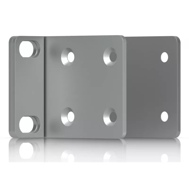Kit di montaggio Ubiquiti UACC-Rack-Ear-1U grigio acciaio zincato