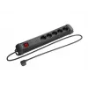 Ciabatta Lanberg SP1-05F-0150-BK 1,5 m 5 prese AC per interni nero