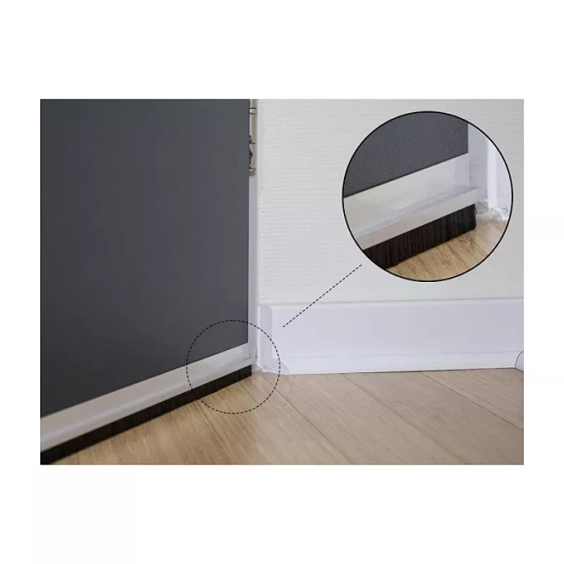 Barra a spazzole DeLOCK 66650 20 mm con profilo in alluminio angolare lunghezza 1 m