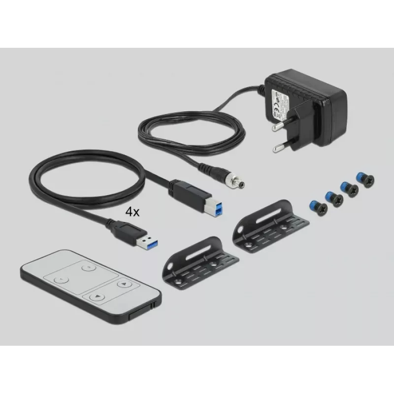 KVM-Switch DeLOCK 11483 nero