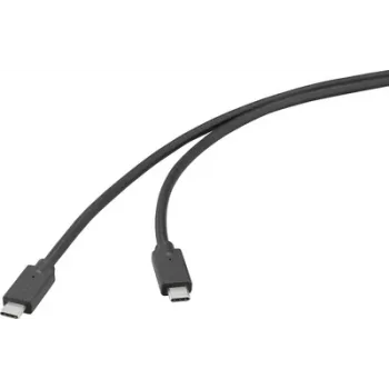 Renkforce Cavo USB USB 3.2 Gen2x2 20 Gbit/s USB-C connettore maschio connettore maschio nero 4K (RF-6830468)